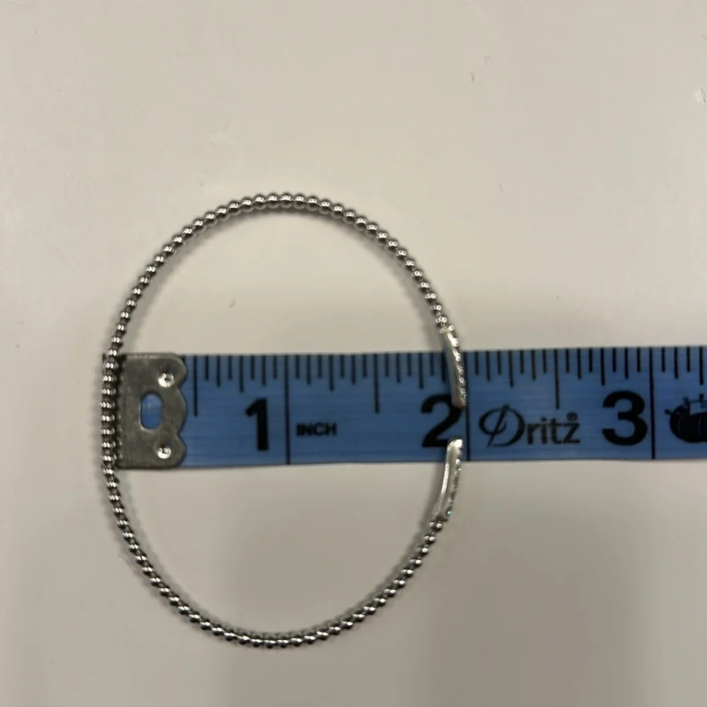 White Gold Beaded Bracelet - Picture 12 of 12